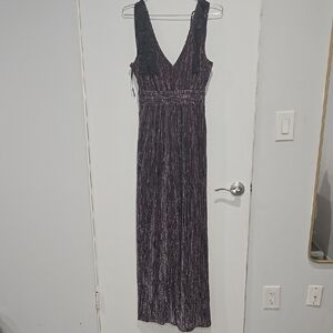 Elegant Black and Purple Women's Jumpsuit